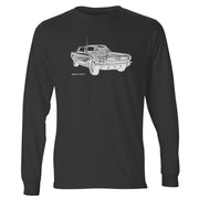 JL Illustration For A Ford 1966 Mustang Convertible Motorcar Fan LS-Tshirt