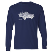 JL Illustration For A Ford 1966 Mustang Convertible Motorcar Fan LS-Tshirt