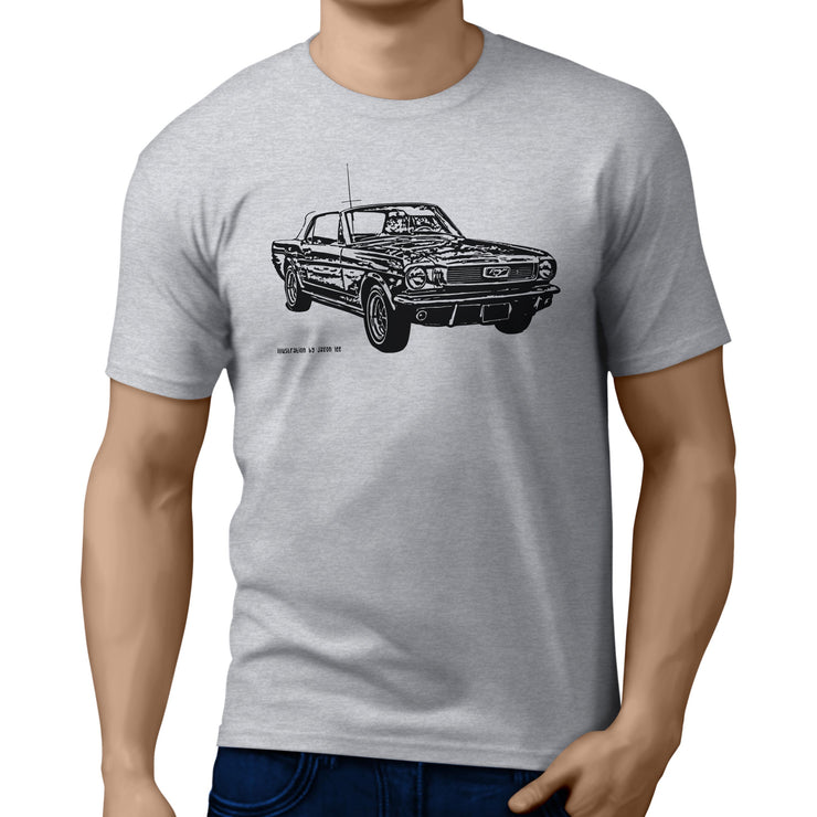 JL Illustration For A Ford 1966 Mustang Convertible Motorcar Fan T-shirt