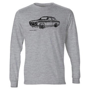 JL Illustration For A Ford Escort Mk1 Mexico Motorcar Fan LS-Tshirt