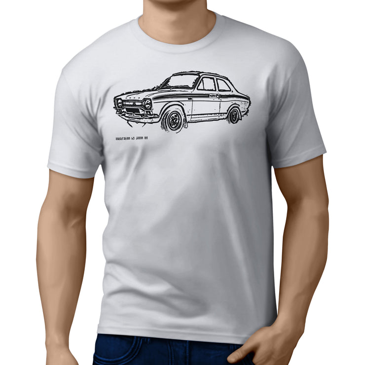 JL Illustration For A Ford Escort Mk1 Mexico Motorcar Fan T-shirt