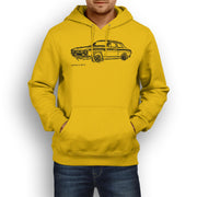 JL Illustration For A Ford Escort Mk1 Mexico Motorcar Fan Hoodie