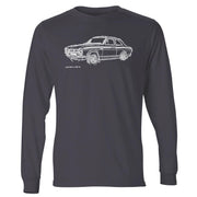 JL Illustration For A Ford Escort Mk1 Mexico Motorcar Fan LS-Tshirt