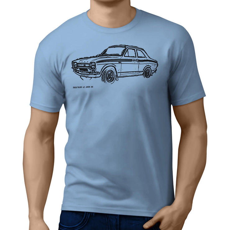 JL Illustration For A Ford Escort Mk1 Mexico Motorcar Fan T-shirt