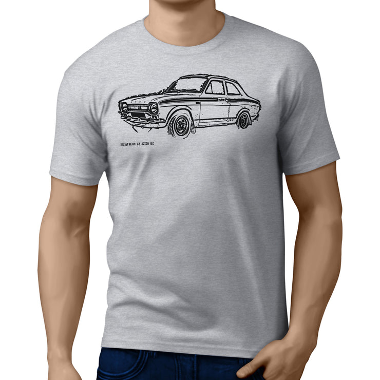 JL Illustration For A Ford Escort Mk1 Mexico Motorcar Fan T-shirt