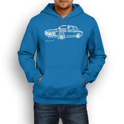 JL Illustration For A Ford Escort Mk1 Mexico Motorcar Fan Hoodie