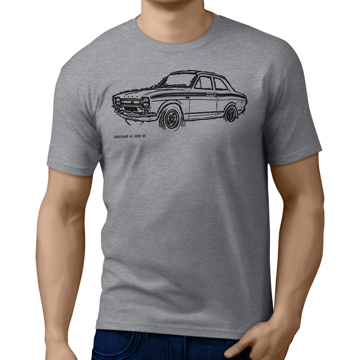 JL Illustration For A Ford Escort Mk1 Mexico Motorcar Fan T-shirt