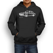 JL Illustration For A Ford Escort Mk1 Mexico Motorcar Fan Hoodie