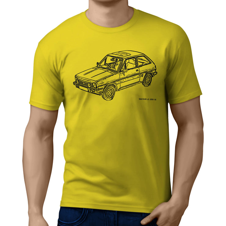 JL Illustration For A Ford Fiesta Mk1 XR2 Motorcar Fan T-shirt