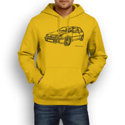 JL Illustration For A Ford Fiesta RS Turbo Motorcar Fan Hoodie