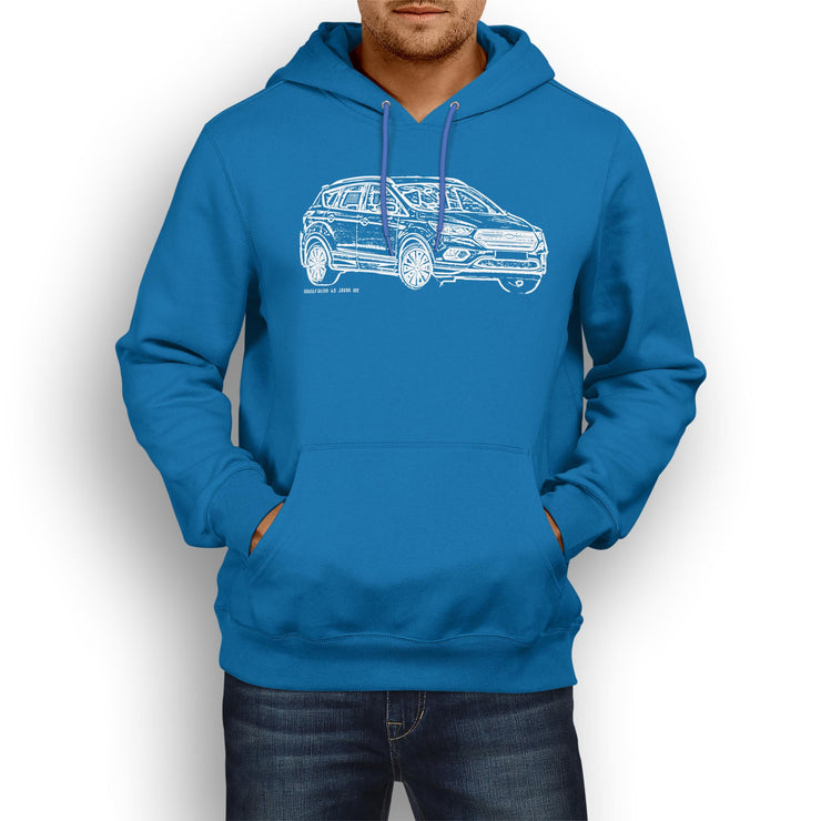 JL Illustration For A Ford Kuga Motorcar Fan Hoodie