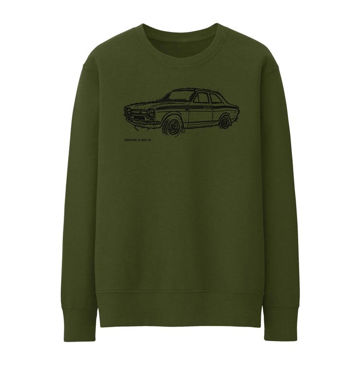 JL Illustration For A Ford Escort Mk1 Mexico Motorcar Fan Jumper
