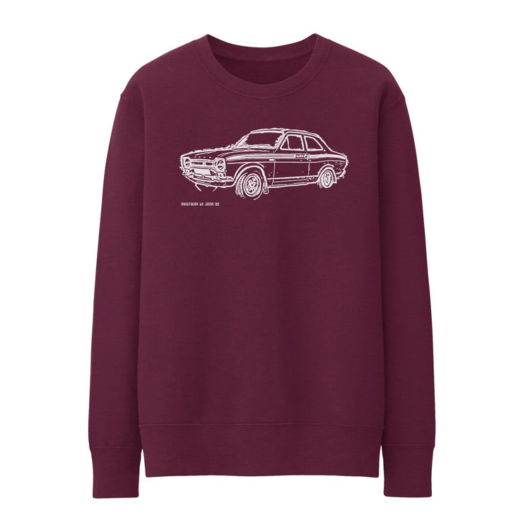 JL Illustration For A Ford Escort Mk1 Mexico Motorcar Fan Jumper