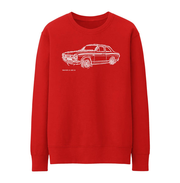 JL Illustration For A Ford Escort Mk1 Mexico Motorcar Fan Jumper