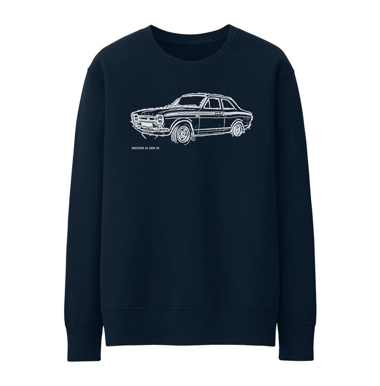 JL Illustration For A Ford Escort Mk1 Mexico Motorcar Fan Jumper