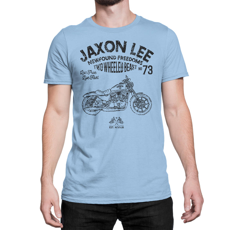 JL Freedom Art Tee aimed at fans of Harley Davidson Iron 883 Motorbike