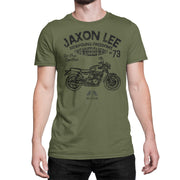 JL Freedom Art Tee aimed at fans of Triumph Bonneville T100 Motorbike