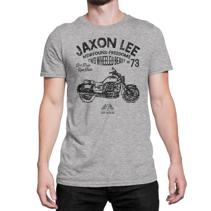 JL Freedom Art Tee aimed at fans of Triumph Rocket III Roadster Motorbike