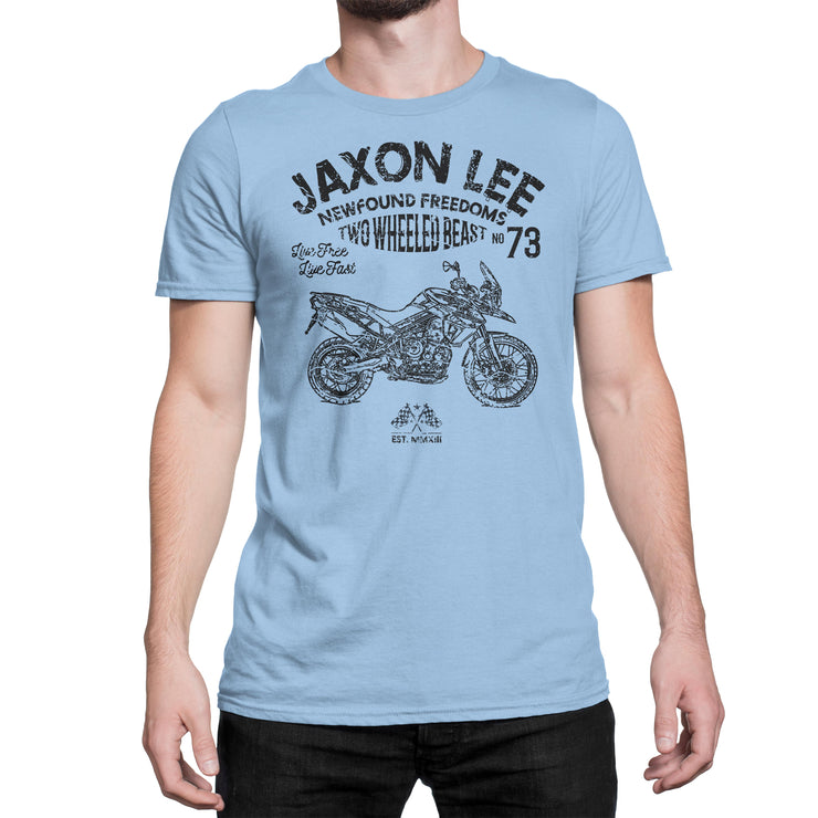 JL Freedom Illustration For A Triumph Tiger 800 XC Motorbike Fan T-shirt