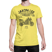 JL Freedom Art Tee aimed at fans of Triumph Tiger Explorer Spoked Wheels Motorbike