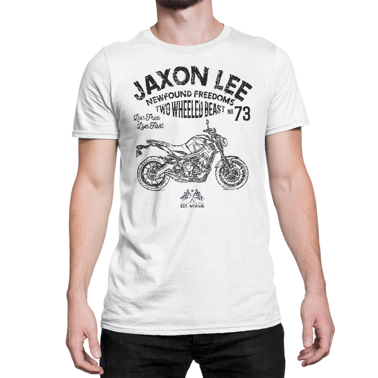 JL Freedom Illustration For A Yamaha MT09 Motorbike Fan T-shirt