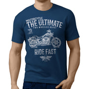 JL Ultimate Art Tee aimed at fans of Harley Davidson Super Glide Custom Motorbike