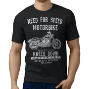 JL Speed Art Tee aimed at fans of Harley Davidson Super Glide Custom Motorbike