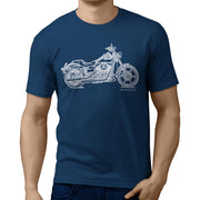 JL Art Tee aimed at fans of Harley Davidson Super Glide Custom Motorbike Fan T-shirt