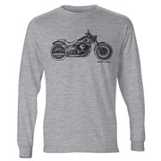 JL Illustration For A Harley Davidson Breakout Motorbike Fan LS-Tshirt