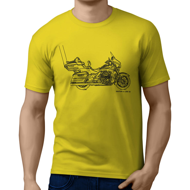 JL Illustration For A Harley Davidson CVO Limited Motorbike Fan T-shirt