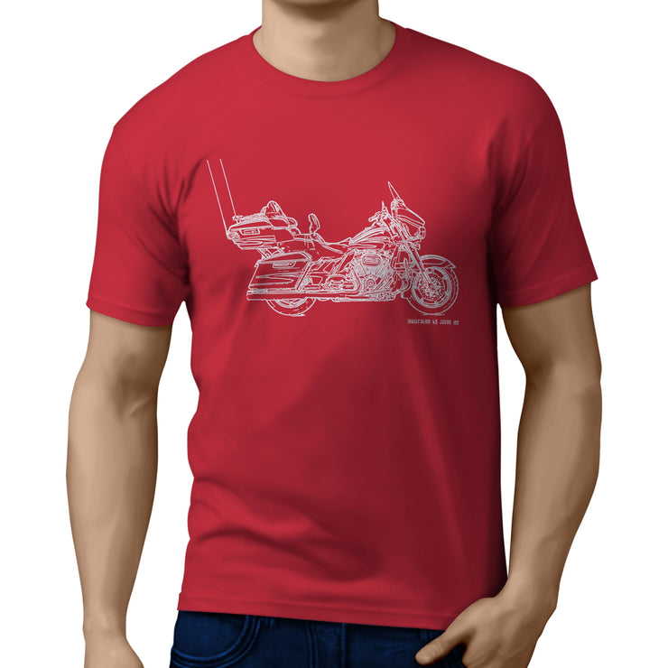 JL Illustration For A Harley Davidson CVO Limited Motorbike Fan T-shirt