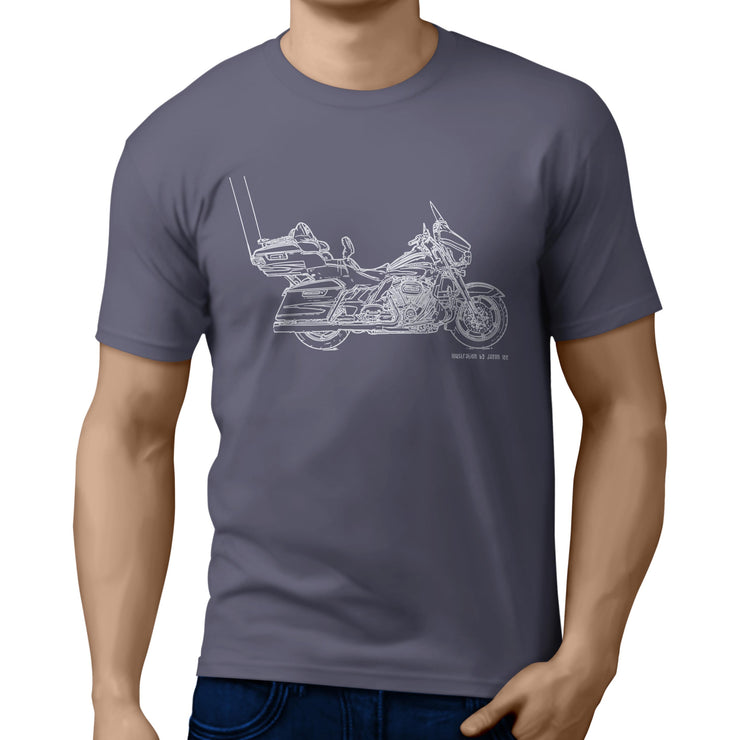 JL Illustration For A Harley Davidson CVO Limited Motorbike Fan T-shirt