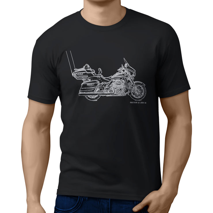 JL Illustration For A Harley Davidson CVO Limited Motorbike Fan T-shirt