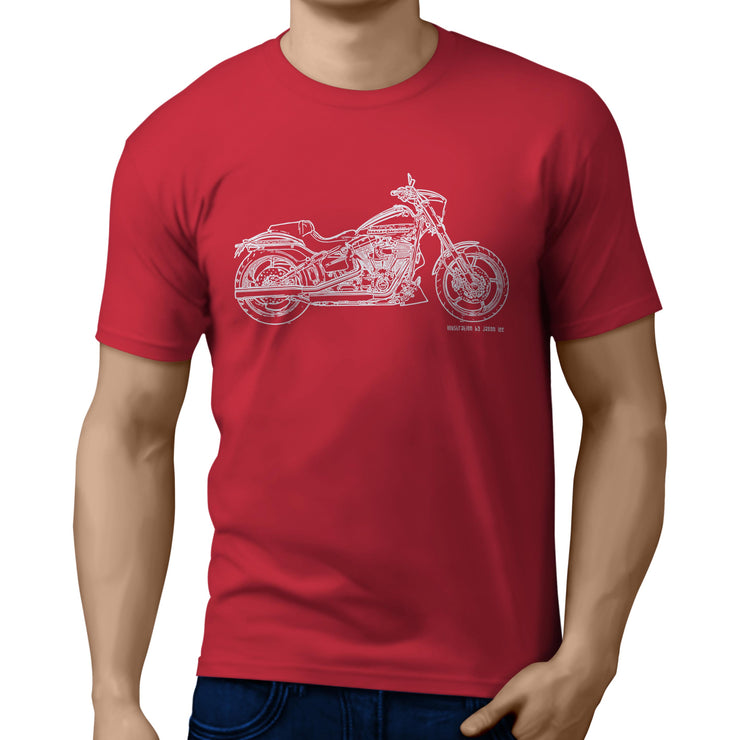 JL Illustration For A Harley Davidson CVO Pro Street Breakout Motorbike Fan T-sh