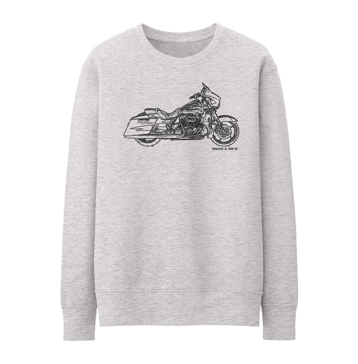 JL Illustration Art Jumper aimed at fans of Harley Davidson CVO Street Glide Motorbike