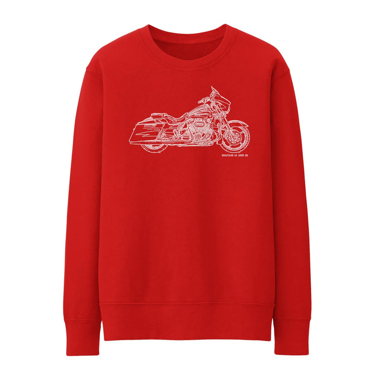 JL Illustration Art Jumper aimed at fans of Harley Davidson CVO Street Glide Motorbike