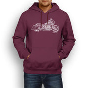 JL Illustration For A Harley Davidson CVO Street Glide Motorbike Fan Hoodie