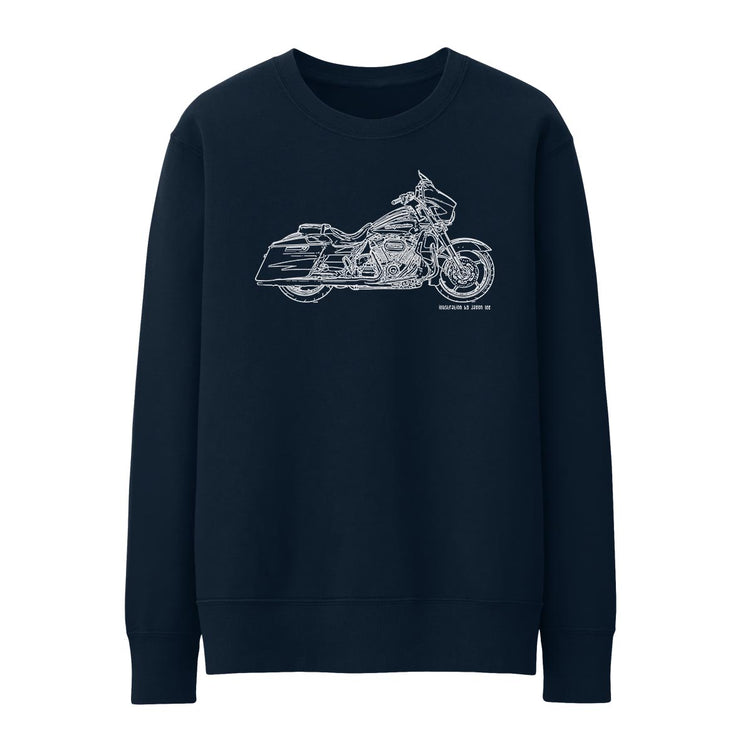 JL Illustration Art Jumper aimed at fans of Harley Davidson CVO Street Glide Motorbike