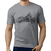 JL Art Tee aimed at fans of Harley Davidson CVO Street Glide Motorbike