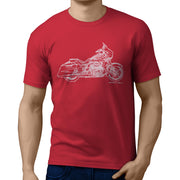 JL Art Tee aimed at fans of Harley Davidson CVO Street Glide Motorbike