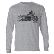 JL Illustration For A Harley Davidson CVO Street Glide Motorbike Fan LS-Tshirt