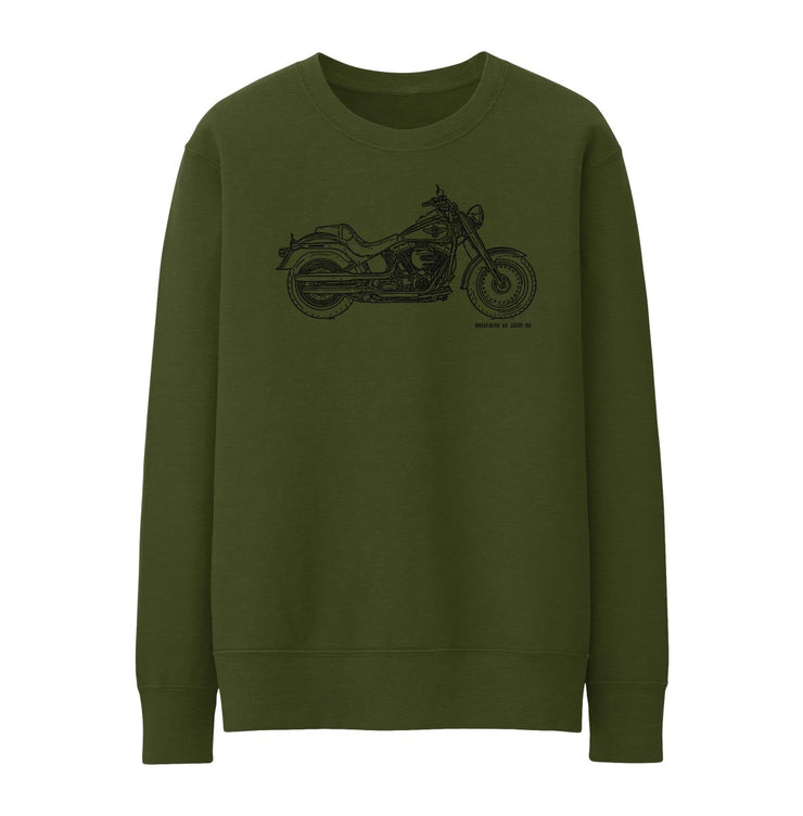 JL* Art Jumper aimed at fans of Harley Davidson Fat Boy Motorbike