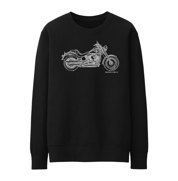 JL* Art Jumper aimed at fans of Harley Davidson Fat Boy Motorbike