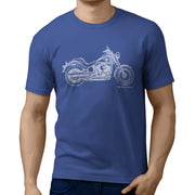 JL Illustration For A Harley Davidson Fat Boy Motorbike Fan T-shirt