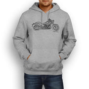 JL Illustration For A Harley Davidson Fat Boy S Motorbike Fan Hoodie