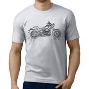 JL Art Tee aimed at fans of Harley Davidson Fat Boy S Motorbike