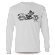 JL Illustration For A Harley Davidson Fat Boy S Motorbike Fan LS-Tshirt