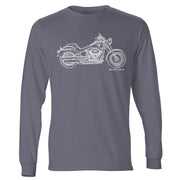 JL Illustration For A Harley Davidson Fat Boy S Motorbike Fan LS-Tshirt