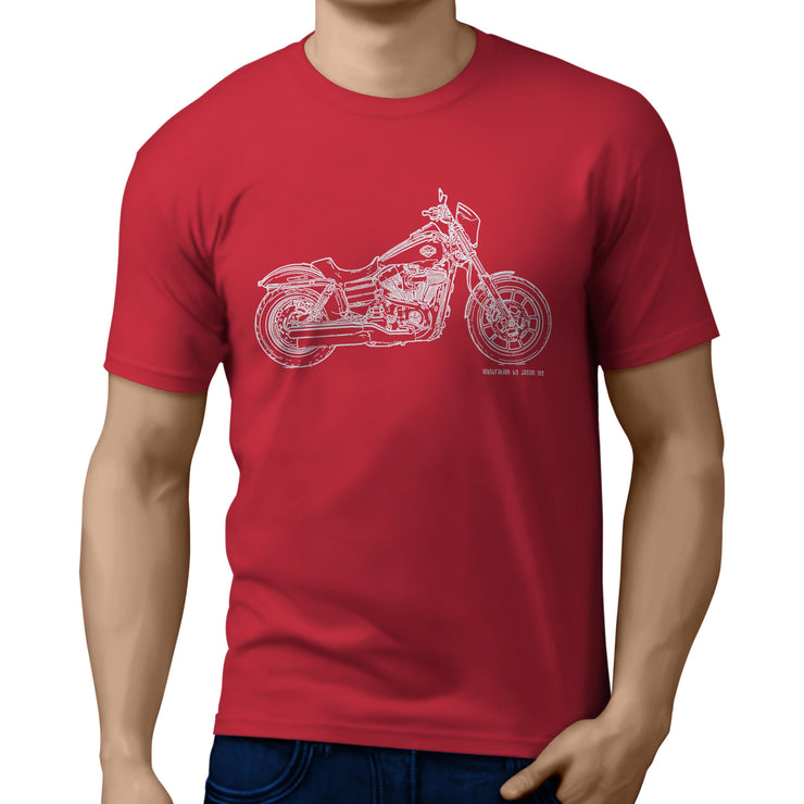 JL Illustration For A Harley Davidson Low Rider S Motorbike Fan T-shirt