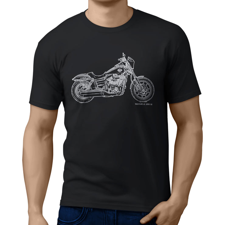 JL Illustration For A Harley Davidson Low Rider S Motorbike Fan T-shirt